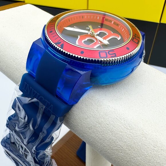 NEW INVICTA MLB BASEBALL BOSTON RED SOX WATCH QUARTZ ANATOMIC 51.5MM - Picture 5 of 9